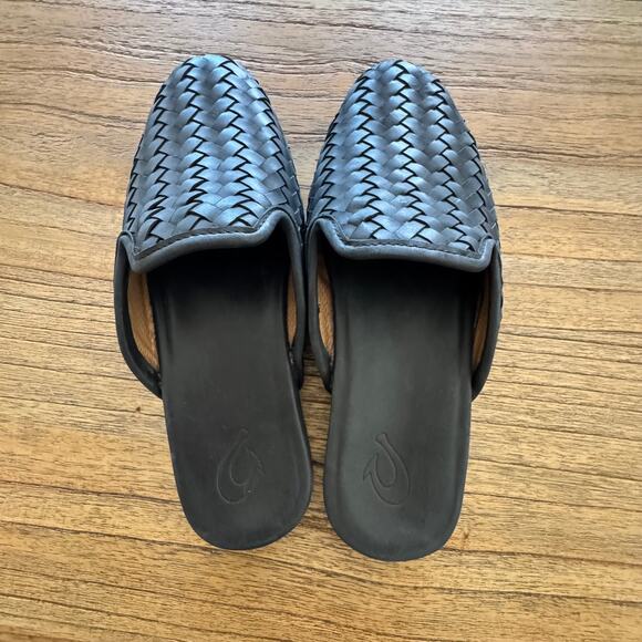 Olukai Women's Mi'i Leather Mules - Size 8 - Picture 5 of 5